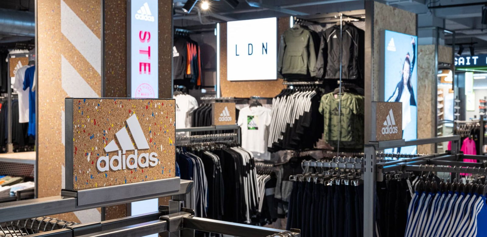 adidas x Sports Direct - sustainable retail design